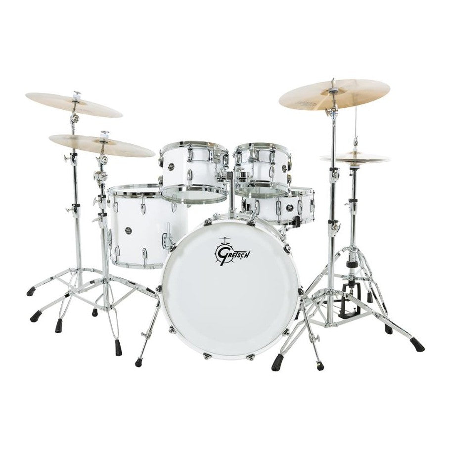 Gretsch Renown 5pc Drum Set Piano White 22/10/12/16/14 - Drum Center Of Portsmouth