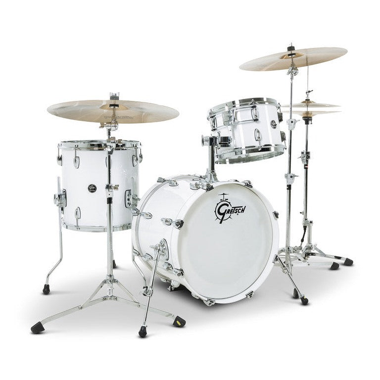 Gretsch Renown 3pc Drum Set Piano White 18/12/14 - Drum Center Of Portsmouth