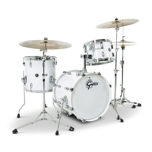 Gretsch Renown 3pc Drum Set Piano White 18/12/14 - Drum Center Of Portsmouth