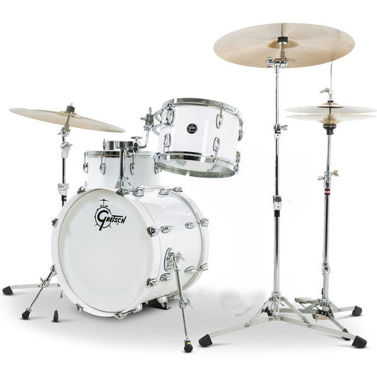 Gretsch Renown 3pc Drum Set Piano White 18/12/14 - Drum Center Of Portsmouth