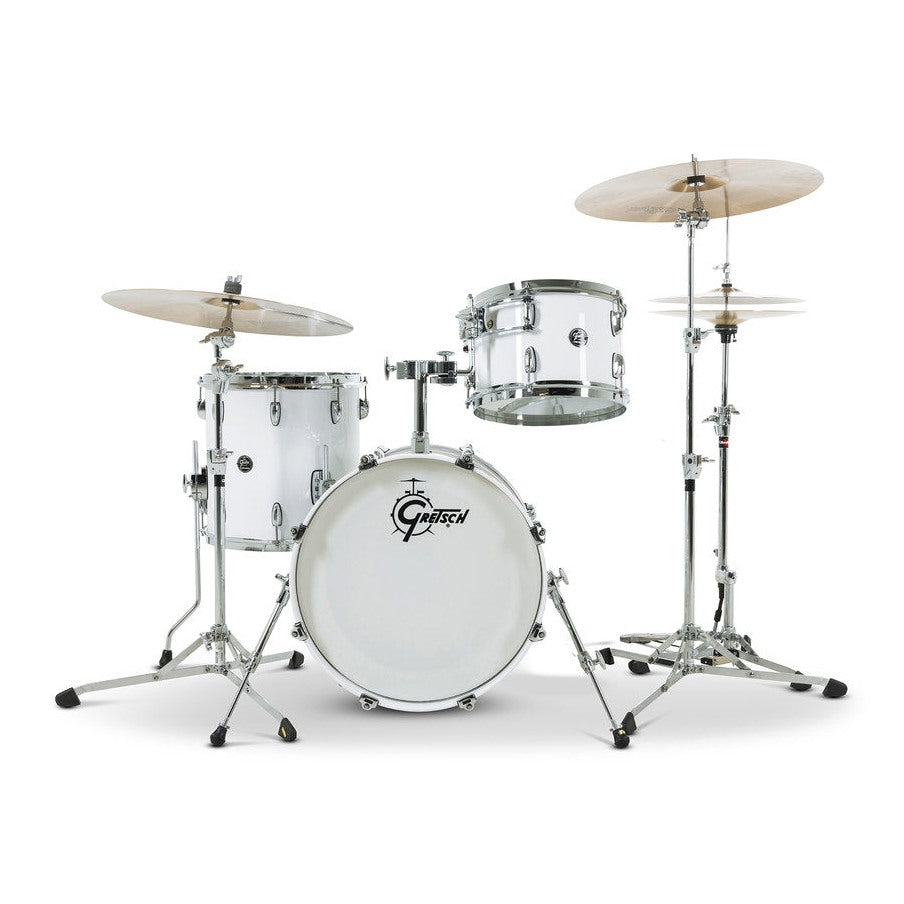 Gretsch Renown 3pc Drum Set Piano White 18/12/14 - Drum Center Of Portsmouth