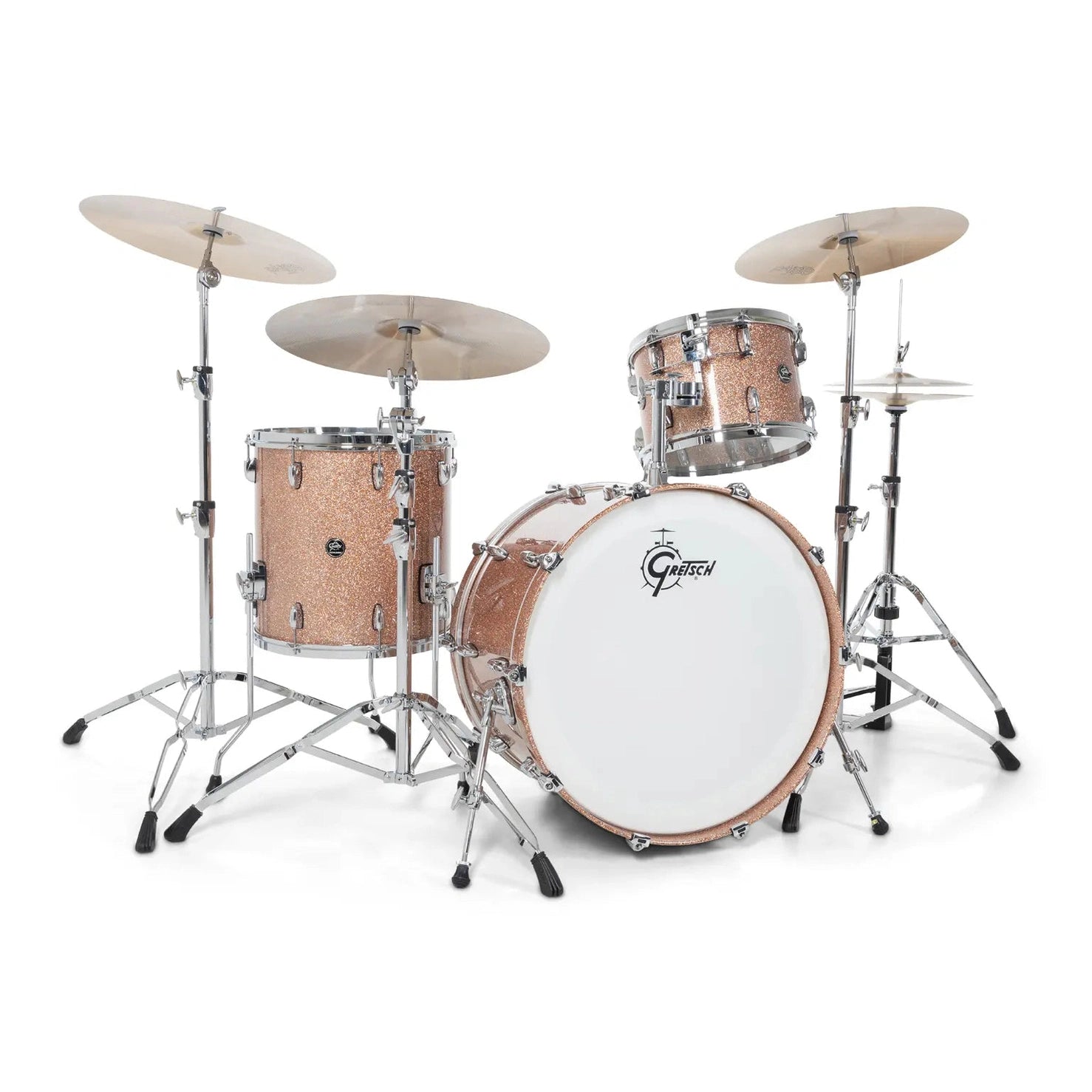 Gretsch Renown 3pc Drum Set Champagne Sparkle 24/13/16 - Drum Center Of Portsmouth