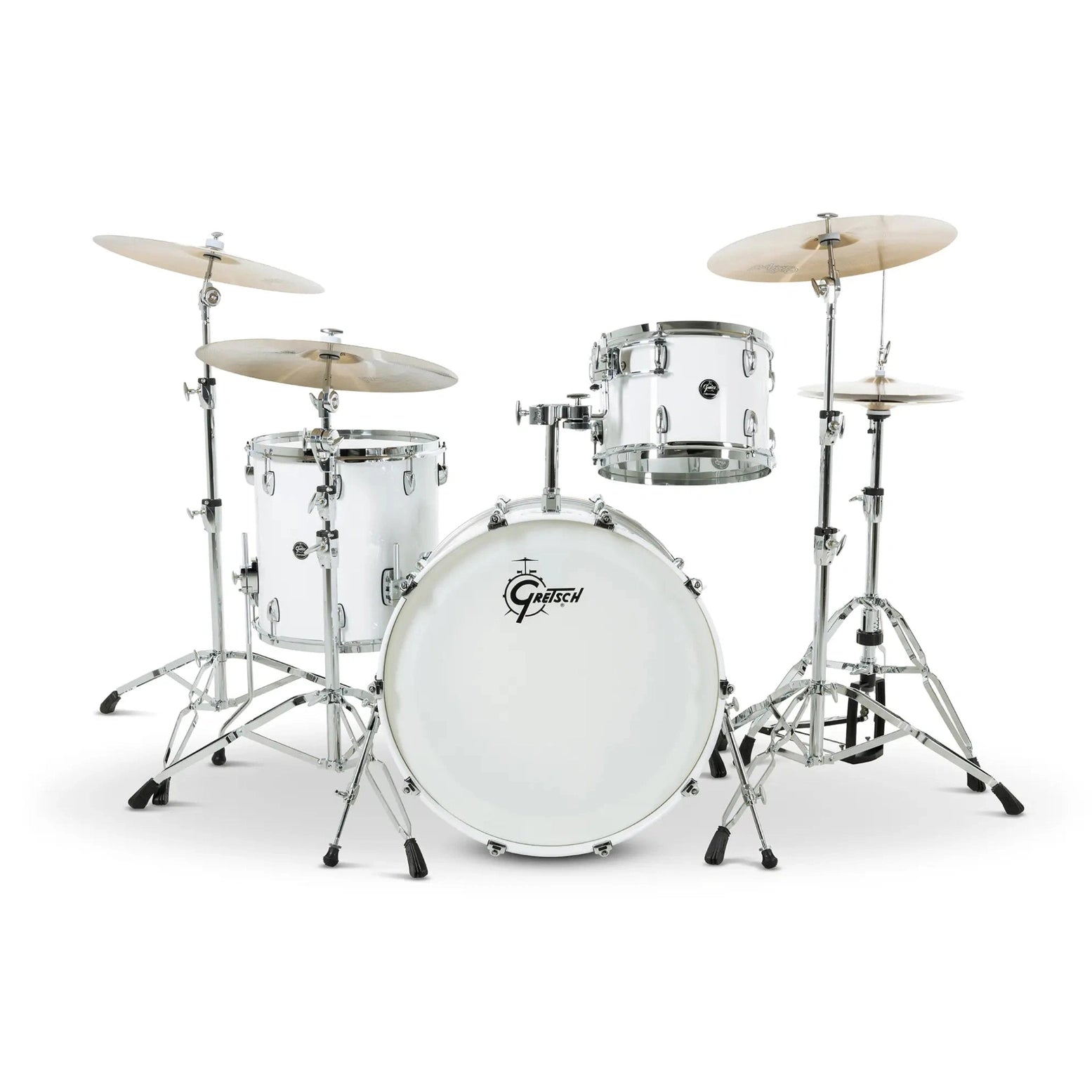 Gretsch Renown 3pc Drum Set Piano White 24/13/16 - Drum Center Of Portsmouth