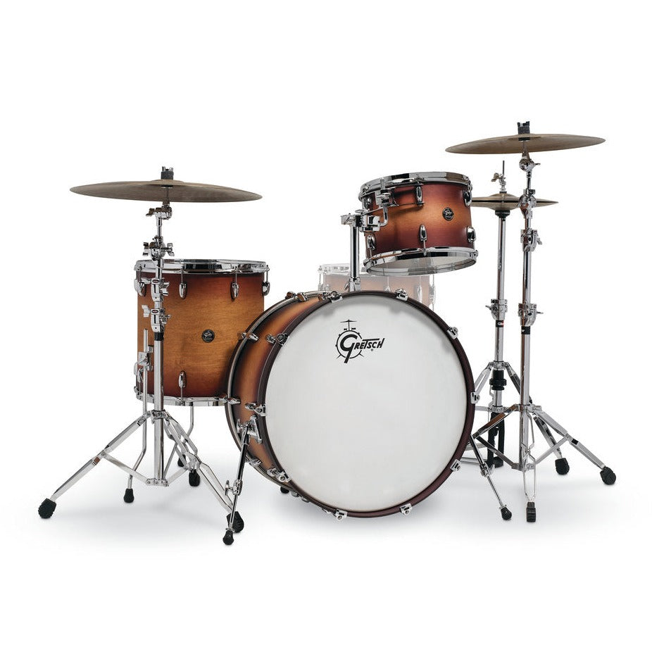 Gretsch Renown 3pc Drum Set Satin Tobacco Burst 24/13/16 - Drum Center Of Portsmouth