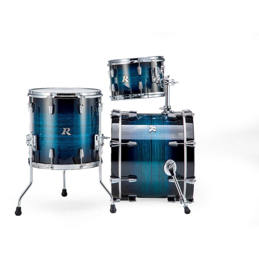 Rogers R Series 3pc Drum Set 18/12/14 Brushed Blue Burst - Drum Center Of Portsmouth