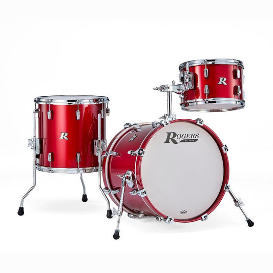 Rogers R Series 3pc Drum Set 18/12/14 Candy Apple Red - Drum Center Of Portsmouth