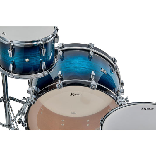 Rogers R Series 3pc Drum Set 22/12/16 Brushed Blue Burst - Drum Center Of Portsmouth