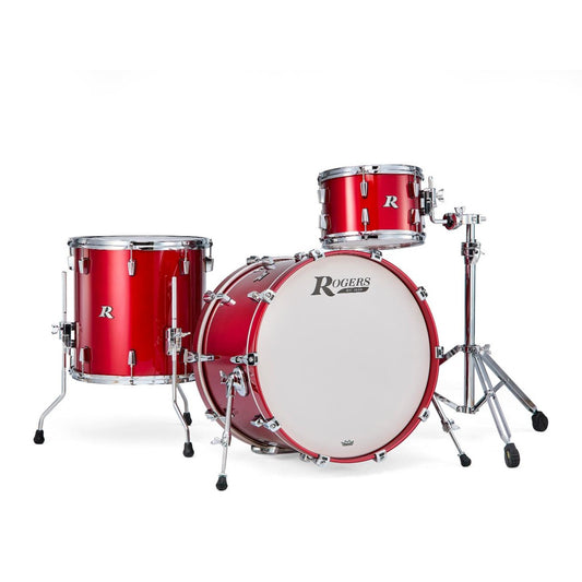 Rogers R Series 3pc Drum Set 22/12/16 Candy Apple Red - Drum Center Of Portsmouth