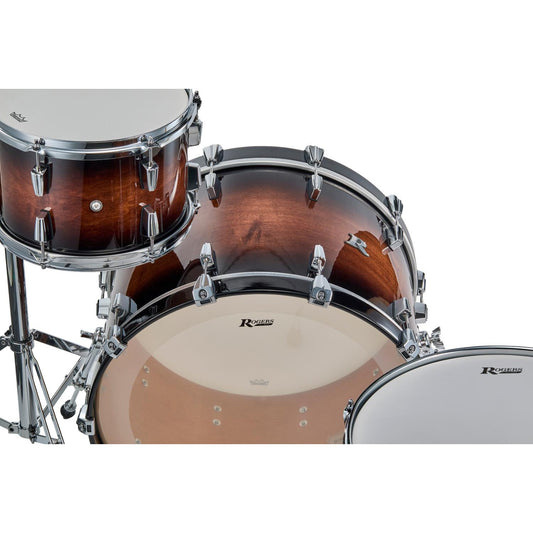 Rogers R Series 3pc Drum Set 22/12/16 Walnut Burst - Drum Center Of Portsmouth
