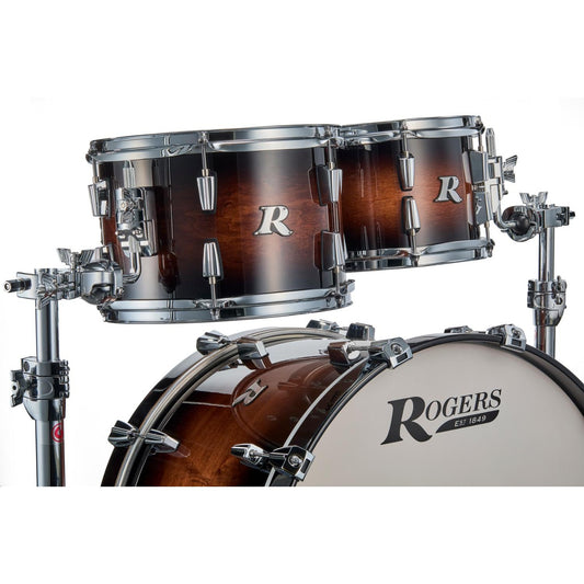 Rogers R Series 4pc Drum Set 22/10/12/16 Walnut Burst - Drum Center Of Portsmouth