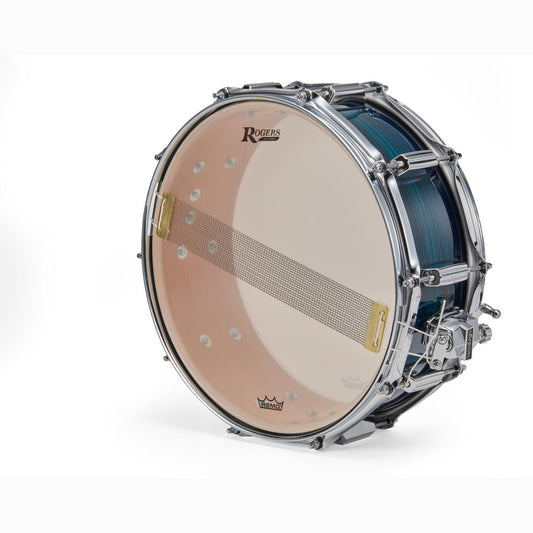 Rogers R Series Snare Drum 14x5 Brushed Blue Burst - Drum Center Of Portsmouth