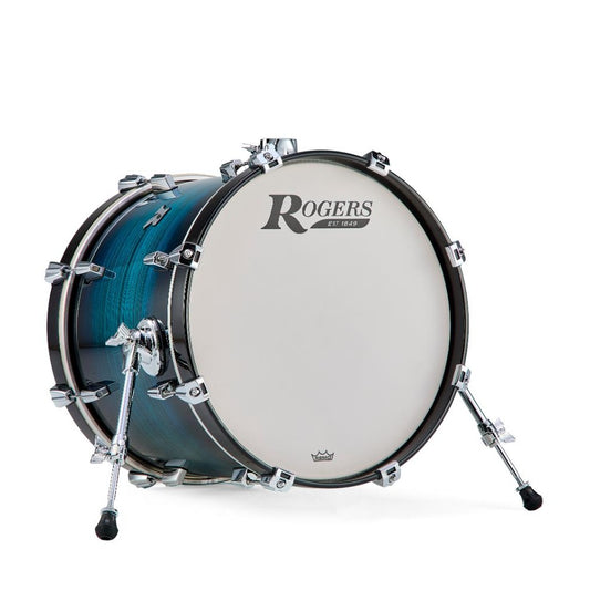 Rogers R Series Bass Drum 18x14 Brushed Blue Burst - Drum Center Of Portsmouth