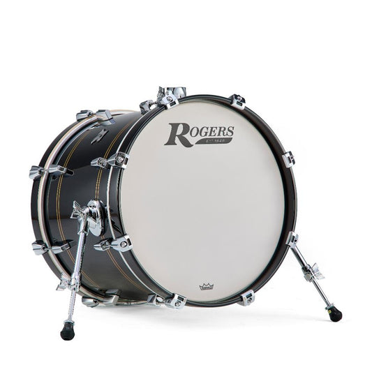 Rogers R Series Bass Drum 18x14 Piano Black Copper - Drum Center Of Portsmouth