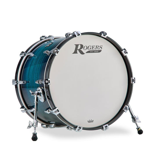 Rogers R Series Bass Drum 20x14 Brushed Blue Burst - Drum Center Of Portsmouth