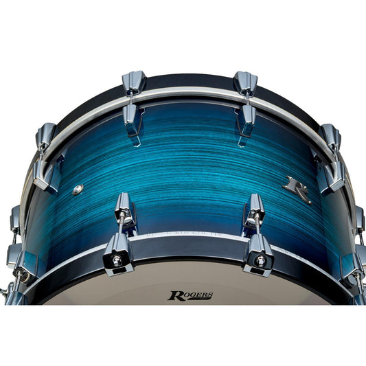 Rogers R Series Bass Drum 20x14 Brushed Blue Burst - Drum Center Of Portsmouth