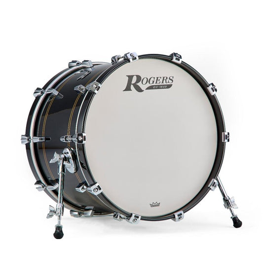 Rogers R Series Bass Drum 20x14 Piano Black Copper - Drum Center Of Portsmouth