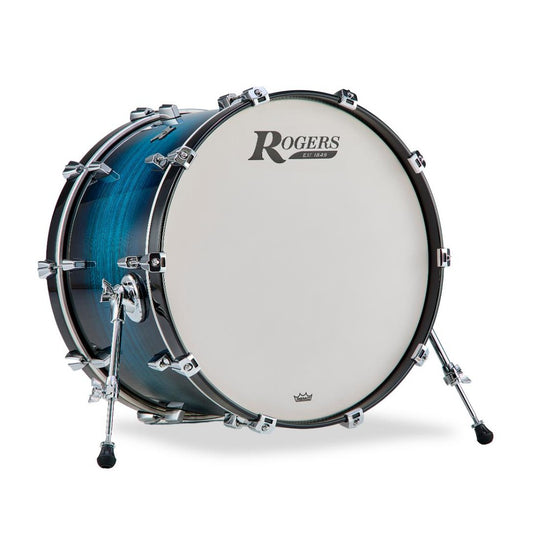 Rogers R Series Bass Drum 22x14 Brushed Blue Burst - Drum Center Of Portsmouth