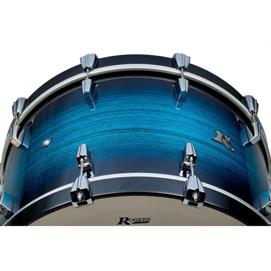 Rogers R Series Bass Drum 22x14 Brushed Blue Burst - Drum Center Of Portsmouth