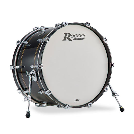 Rogers R Series Bass Drum 22x14 Piano Black Copper - Drum Center Of Portsmouth