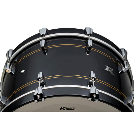 Rogers R Series Bass Drum 22x14 Piano Black Copper - Drum Center Of Portsmouth