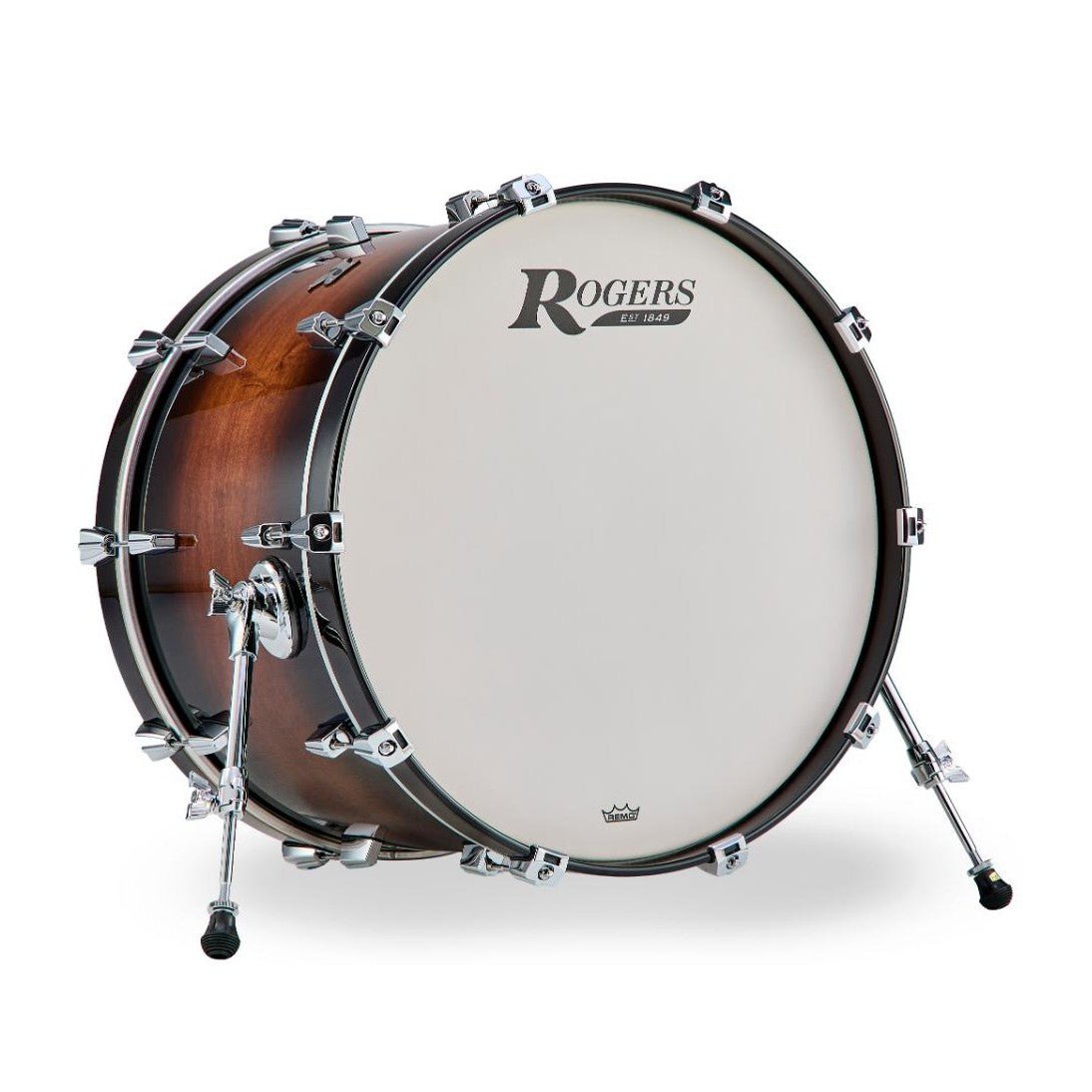 Rogers R Series Bass Drum 22x14 Walnut Burst - Drum Center Of Portsmouth