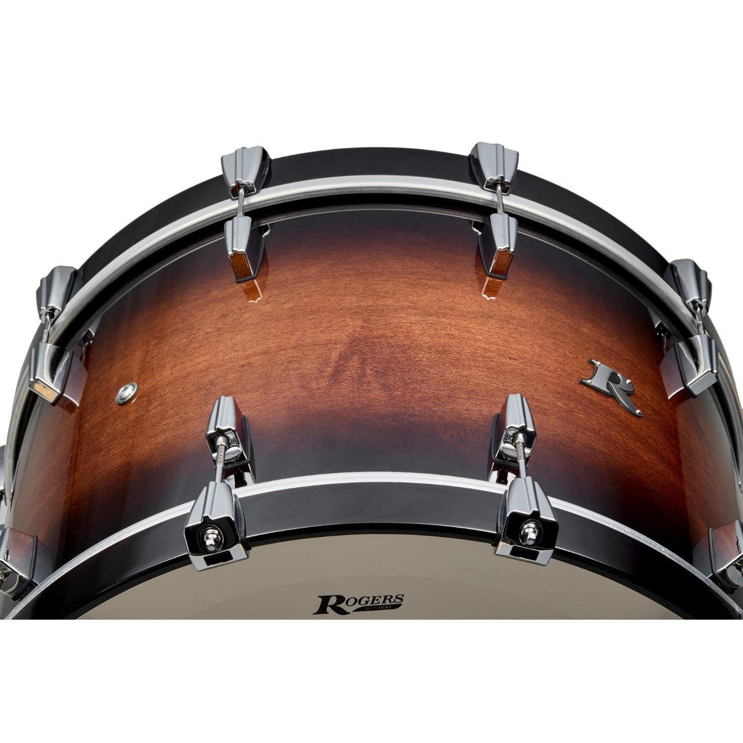 Rogers R Series Bass Drum 22x14 Walnut Burst - Drum Center Of Portsmouth