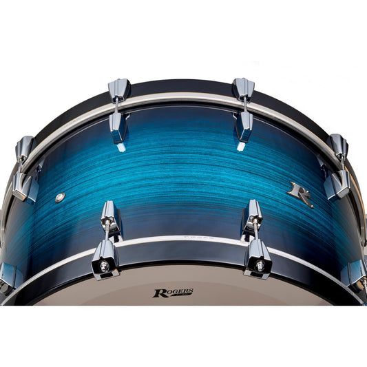 Rogers R Series Bass Drum 24x14 Brushed Blue Burst - Drum Center Of Portsmouth
