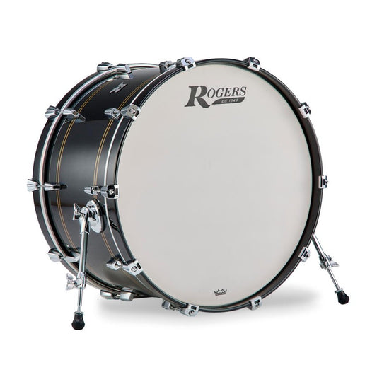 Rogers R Series Bass Drum 24x14 Piano Black Copper - Drum Center Of Portsmouth