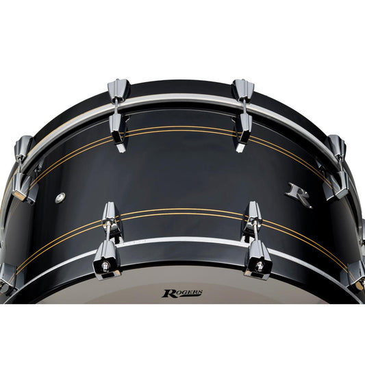 Rogers R Series Bass Drum 24x14 Piano Black Copper - Drum Center Of Portsmouth