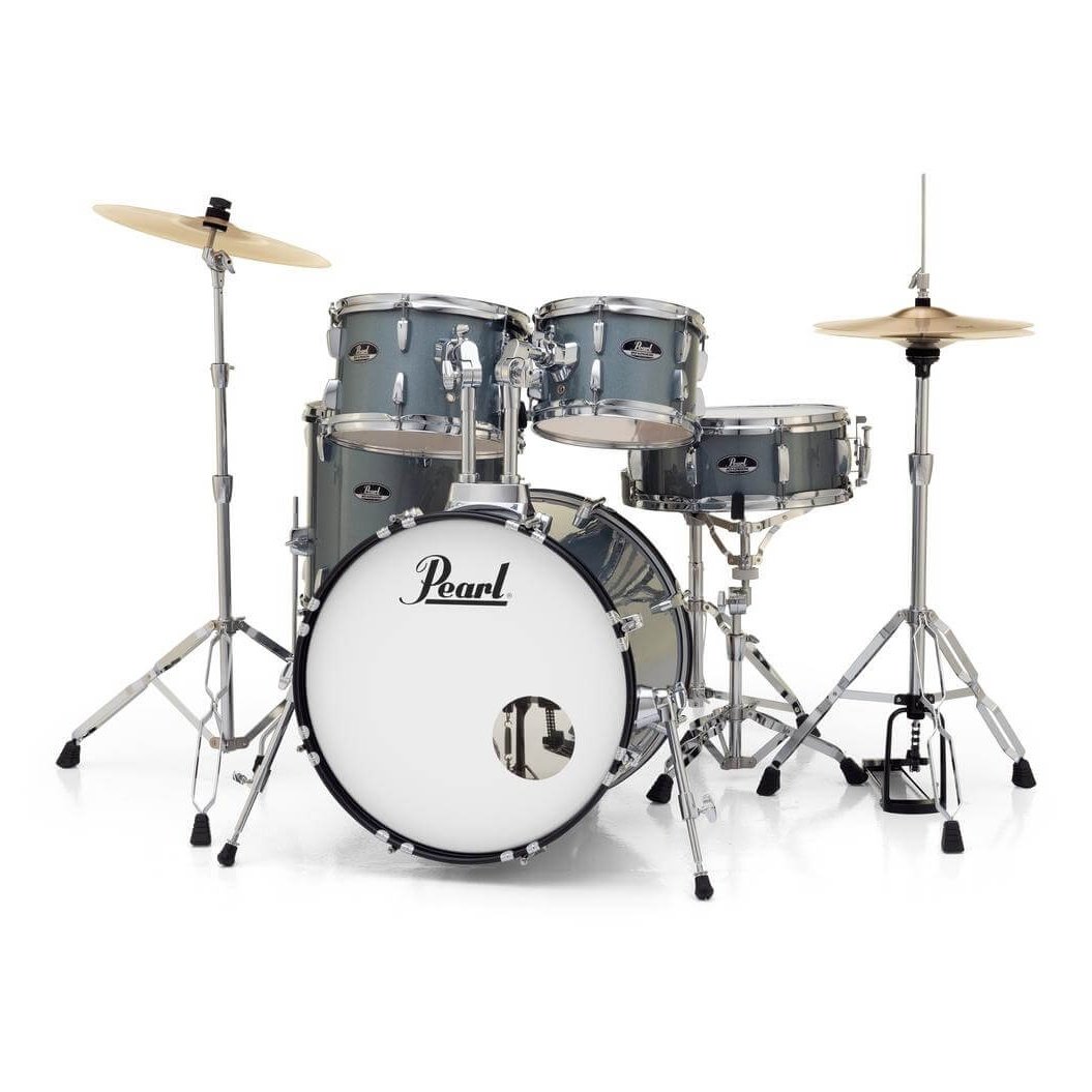 Pearl Roadshow 5 pc Set w/Hardware & Cymbals Charcoal Metallic RS505C/C706 - Drum Center Of Portsmouth