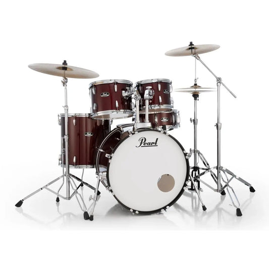 Pearl Roadshow 5pc Drum Set w/BRD1 Cymbals & FREE Cymbal Stand Red Wine - Drum Center Of Portsmouth