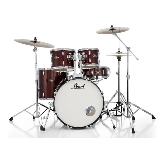Pearl Roadshow 5pc Drum Set w/BRD1 Cymbals & FREE Cymbal Stand Red Wine - Drum Center Of Portsmouth