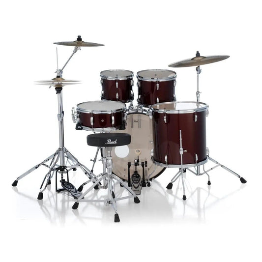 Pearl Roadshow 5pc Drum Set w/BRD1 Cymbals & FREE Cymbal Stand Red Wine - Drum Center Of Portsmouth
