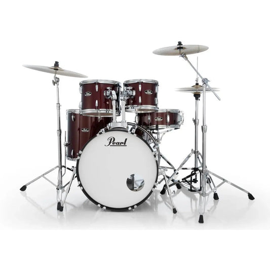 Pearl Roadshow 5pc Drum Set w/BRD1 Cymbals & FREE Cymbal Stand Red Wine - Drum Center Of Portsmouth
