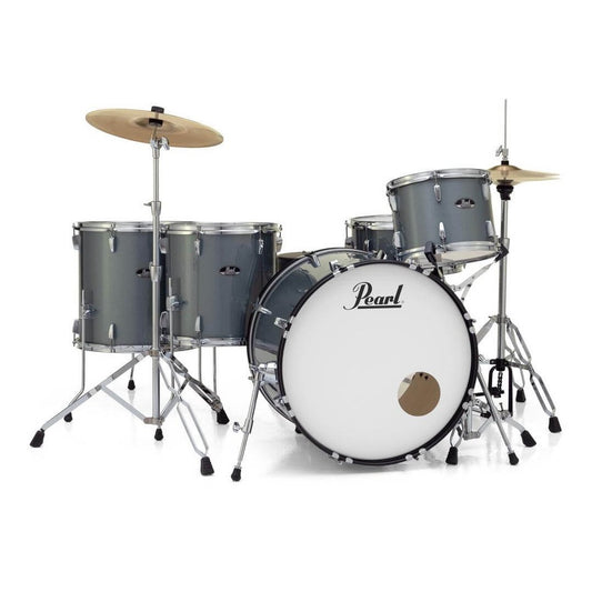 Pearl Roadshow 5pc Drum Set w/Hardware & Cymbals Charcoal Metallic - Drum Center Of Portsmouth