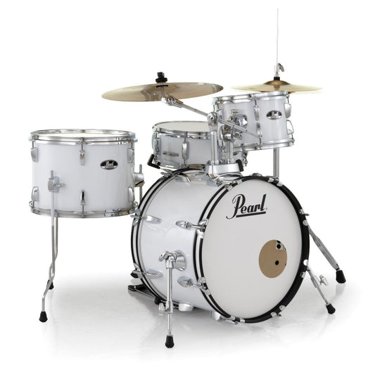 Pearl Roadshow 4pc Drum Set w/Hardware & Cymbals Pure White - Drum Center Of Portsmouth