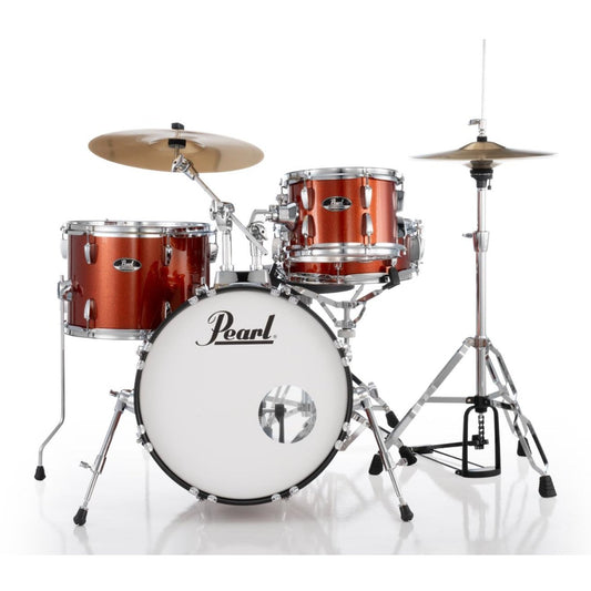 Pearl Roadshow 4pc Drum Set w/Hardware & Cymbals Burnt Orange Sparkle - Drum Center Of Portsmouth