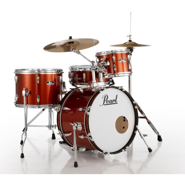 Pearl Roadshow 4pc Drum Set w/Hardware & Cymbals Burnt Orange Sparkle - Drum Center Of Portsmouth