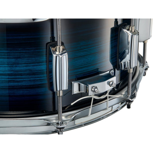 Rogers R Series Snare Drum 14x6.5 Brushed Blue Burst - Drum Center Of Portsmouth