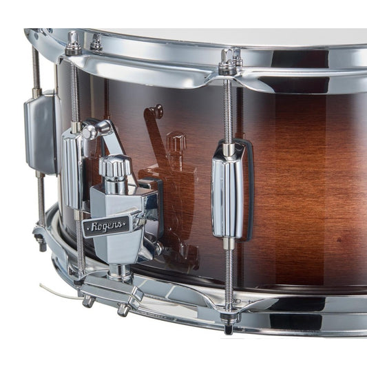 Rogers R Series Snare Drum 14x6.5 Walnut Burst - Drum Center Of Portsmouth
