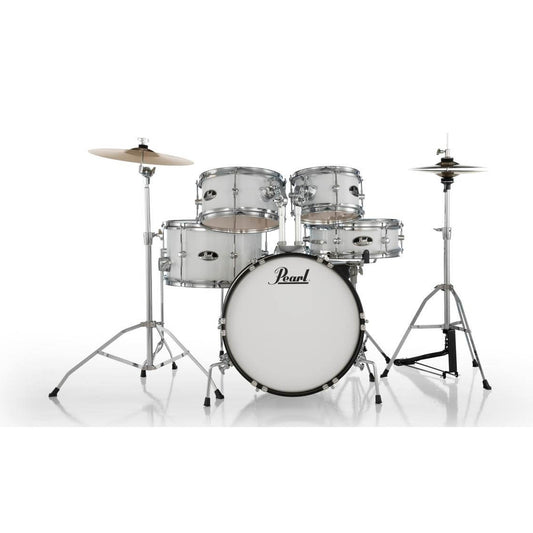 Pearl Roadshow Jr. 5-pc. Drum Set w/hardware & Cymbals Pure White - Drum Center Of Portsmouth