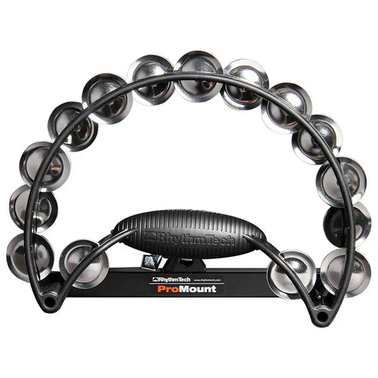 Rhythm Tech Pro Tambourine, Black w/Nickel Steel Jingles - Drum Center of Portsmouth