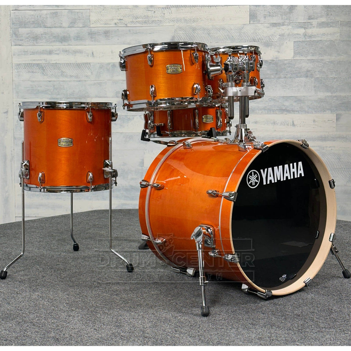 Yamaha Stage Custom Birch 5pc Drum Set w/20" BD Honey Amber - Drum Center Of Portsmouth