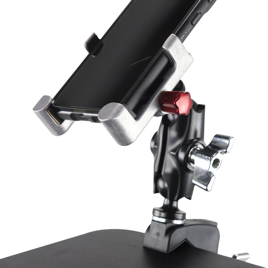 Gibraltar SC-DACMPH Dual Adjust Metal Phone Holder w/C-Clamp