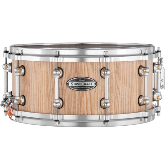Pearl Stavecraft Ash Snare Drum 14x6.5 Hand Rubbed Natural Maple - Drum Center Of Portsmouth