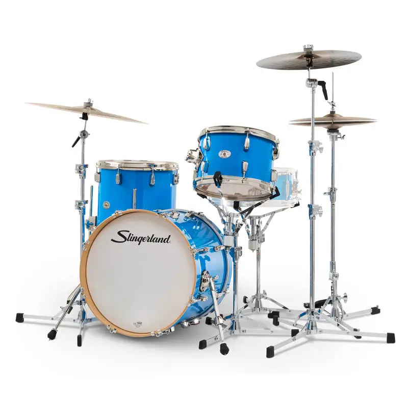 Slingerland Studio King 3pc Drum Set 18/12/14 Lunar Blue