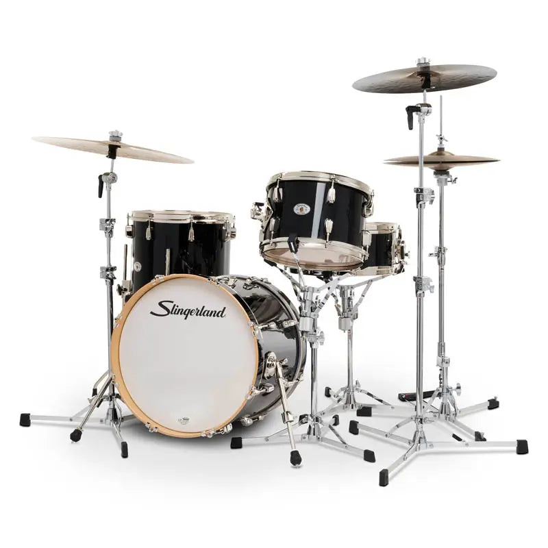 Slingerland Studio King 4pc Drum Set 18/12/14/14 Del Norte Black