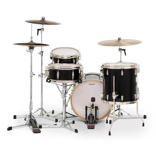 Slingerland Studio King 4pc Drum Set 18/12/14/14 Del Norte Black