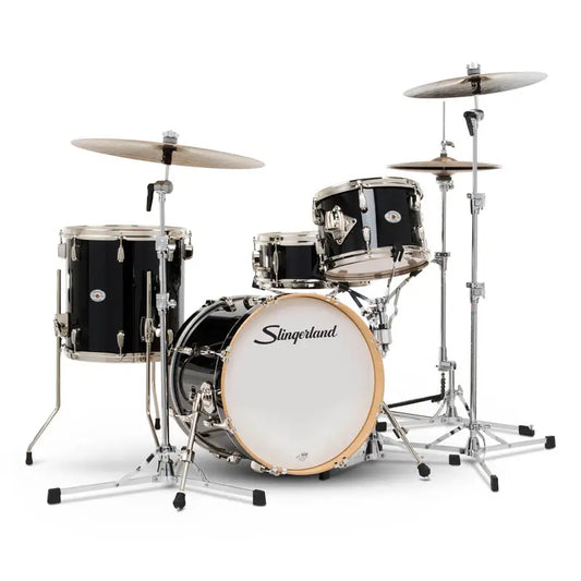Slingerland Studio King 4pc Drum Set 18/12/14/14 Del Norte Black