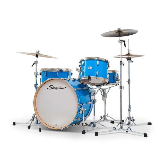 Slingerland Studio King 4pc Drum Set 22/13/16/14 Lunar Blue
